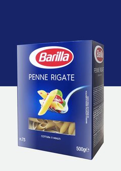 Fideos Italianos Barilla Penne Rigate N°73 Caja 500 g