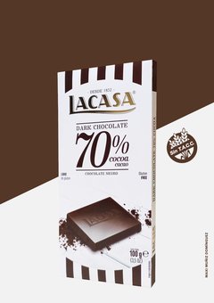 Chocolate Español Amargo 70% Lacasa Tableta 100 g