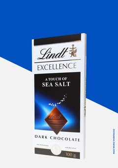Chocolate Suizo Amargo con un toque de Sal Marina Lindt Excellence Tableta 100 g