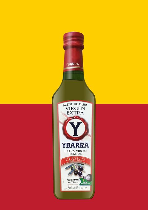 Aceite de Oliva Extra Virgen Ybarra Botella 500 cc (España)