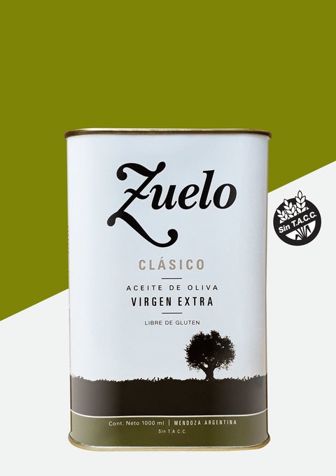 Aceite de Oliva Zuelo Clásico Lata 1 litro (Mendoza)