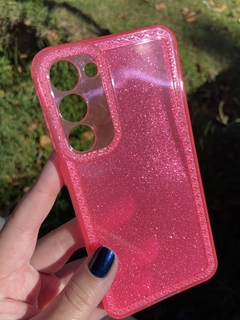 Case Brilho - Samsung S23 Plus - Com proteção na câmera - Pink