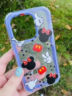 Case 2 em 1 - iPhone 14 Pro - Disney Símbolos Lilás