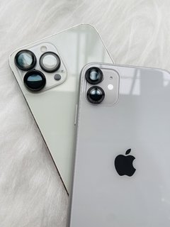 Protetor de câmera Metálico - iPhone 11 / iPhone 12 / iPhone 12 Mini - Preto - comprar online