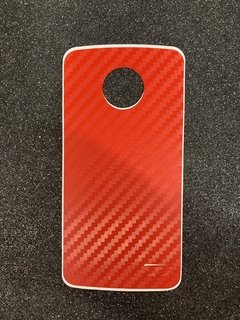 Película de Carbono - Motorola E4 - Vermelho