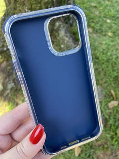 Case 3 em 1 Elegante - iPhone 14 Pro - Azul Marinho Fosco - comprar online