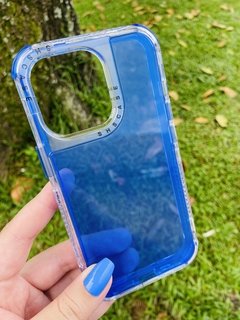 Case 3 em 1 Elegante - iPhone 13 Pro - Azul