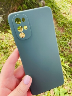 Case Veludo - Motorola G22 - Com proteção na câmera - Verde Escuro