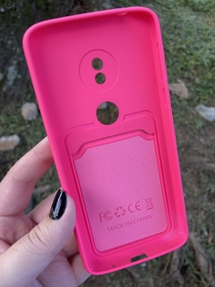 Case Slide Porta Cartão - Motorola G6 Play / E5 - Pink - comprar online