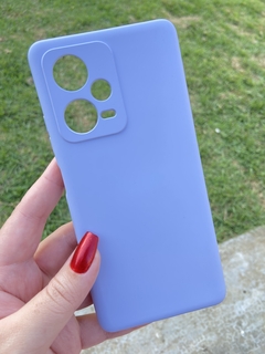Case Veludo - Xiaomi Redmi Note 12 Pro Plus - Com Proteção Na Câmera - Azul Cinderela
