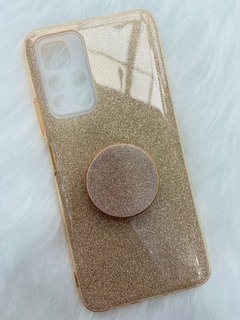 Case Glitter Anti-impacto com Pop - Xiaomi Redmi Note 11 Pro Max - Dourado