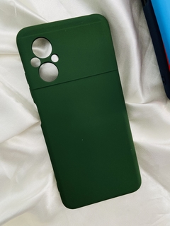 Case Veludo - Xiaomi Poco M5 / Redmi 11 Prime - Com proteção na câmera - Verde Escuro