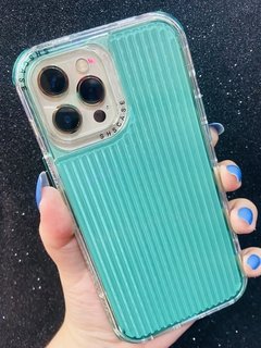 Case Clutch 3 em 1 - iPhone 12 Pro Max - Com Aro Frontal - Verde Água