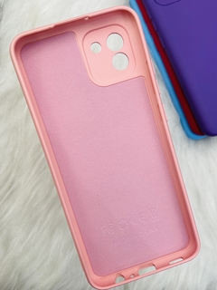 Case Veludo - Samsung A03 - Com proteção na câmera - Rosa Algodão Doce - comprar online