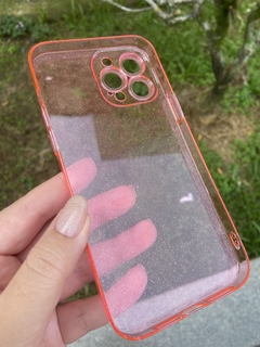 Case Acrílico Glitter - iPhone 14 Pro Max - Rosa - comprar online