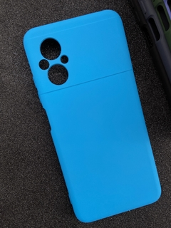 Case Veludo - Xiaomi Poco M5 / Redmi 11 Prime - Com proteção na câmera - Azul