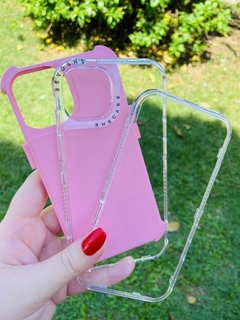 Case 3 em 1 Elegante - iPhone 14 Plus - Rosa Fosco - comprar online
