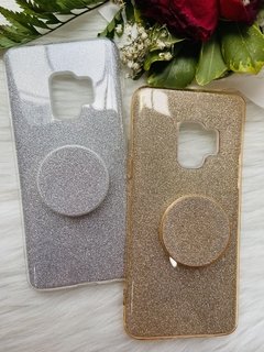 Case Glitter Anti-impacto Com Pop - Samsung S9