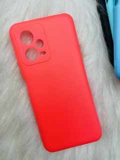 Case Veludo - Xiaomi Poco X5 / X5 Pro - Com Proteção Na Câmera - Rosa Chiclete