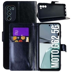 Case Carteira - Motorola G62 - Preto