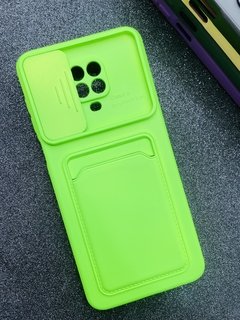 Case Slide Porta Cartão - Xiaomi Note 9s / Note 9 Pro - Verde Claro