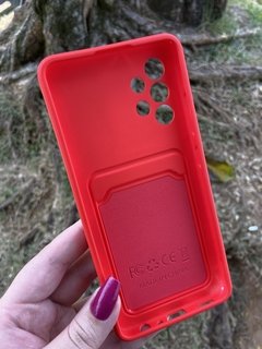 Case Slide Porta Cartão - Samsung A72 - Vermelho - comprar online