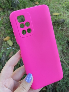 Case Veludo - Xiaomi Redmi 10 - Com proteção na câmera - Pink