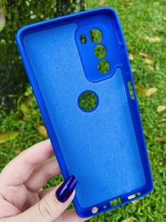 Case Veludo - Motorola G51 5g - Com proteção na câmera - Azul Escuro - comprar online