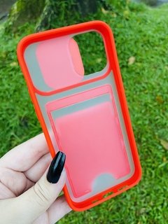 Case Slide com Porta Cartão - iPhone 12 / 12 Pro - Vermelho - comprar online