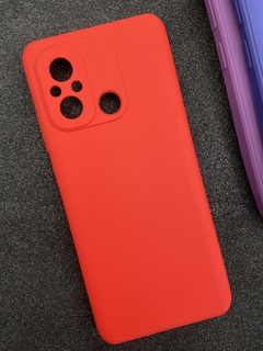 Case Veludo - Xiaomi Redmi 12 C - Com proteção na câmera - Vermelho