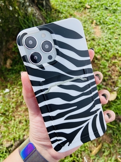 Case Zebra Porta Cartão - iPhone 13 Pro Max