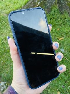 Case Veludo - iPhone 13 Pro Max - Com proteção na câmera - Azul Marinho - comprar online