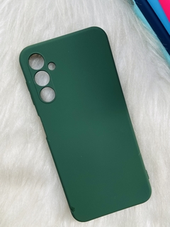 Case Veludo - Samsung A14 - Com Proteção Na Câmera - Verde Escuro