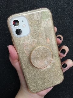 Case Glitter Anti-impacto Com Pop - iPhone 11 Pro Max - Cachorro Alpha