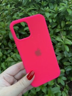 Silicone Case - iPhone 12 Mini - Fechada Embaixo - Pink