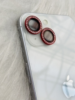 Protetor de câmera Strass - iPhone 14 / 14 Plus - Vermelho - comprar online