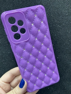 Case Strass - Samsung A73 - Com Veludo Interno - Lilás