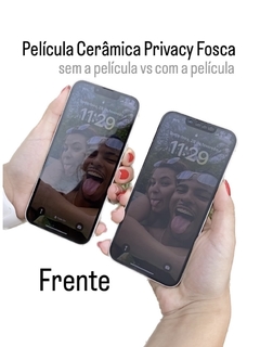 Película Cerâmica Privacy Fosca - iPhone 7 Plus / 8 Plus - Branco