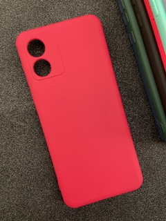Case Veludo - Motorola E13 - Com proteção na câmera - Rosa Choque