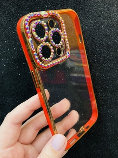 Case Luxo Strass - iPhone 13 Pro - Vermelho - comprar online