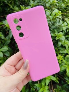 Case Veludo - Samsung S20 FE - Rosa Bebê