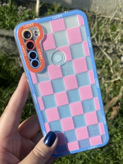 Case Cute Xadrez - Xiaomi Redmi Note 8 - Com proteção na câmera