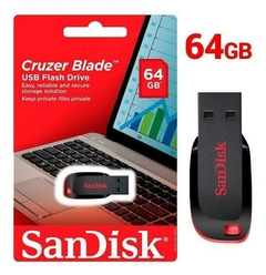 Pen Drive Sandisk 64gb Cruzer Blade 2.0 - Original