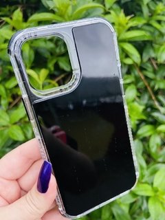 Case Elegante 3 em 1 - iPhone 13 Pro - Com Aro Frontal - Preto Brilhante - comprar online