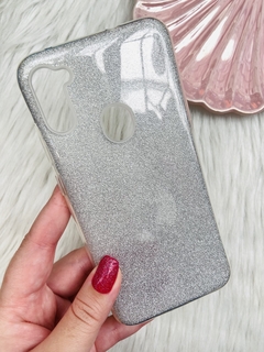 Case Anti-impacto Glitter - Samsung A11 - Prata