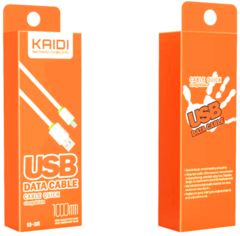 Cabo USB Micro USB V8 para Android - Kaidi - comprar online