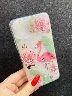 Case Flores e Flamingo - iPhone 11 Pro Max