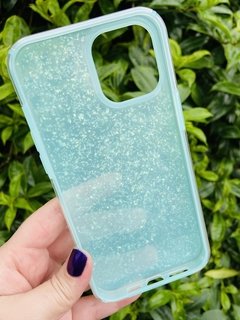 Case Glitter 2 em 1 - iPhone 12 Pro Max - Turquesa - comprar online