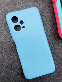 Case Veludo - Xiaomi Poco X5 / X5 Pro - Com Proteção Na Câmera - Azul
