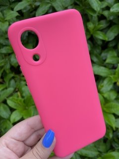 Case Veludo - Samsung A03 Core - Com proteção na câmera - Pink